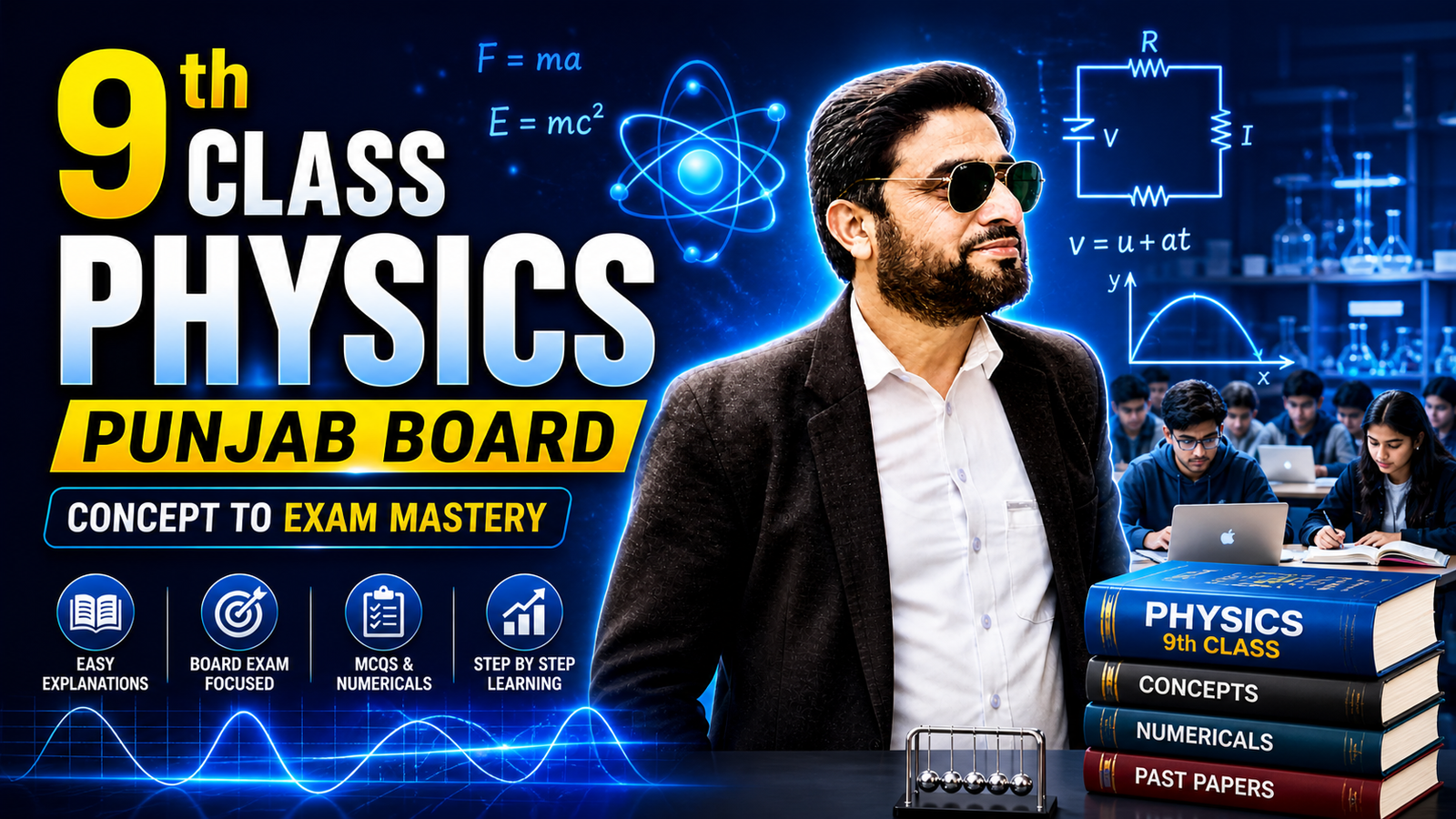 Physics Complete Course – 9th Class (Punjab Board | Concept to Exam Mastery) - Course Image