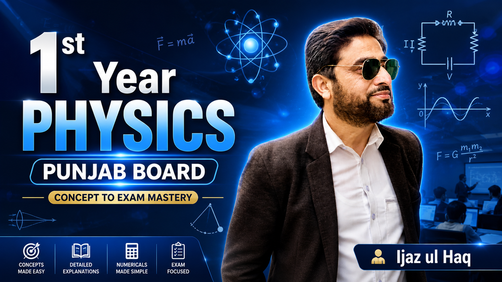Physics Complete Course – 1st Year (Punjab Board | Concept to Exam Mastery) - Course Image